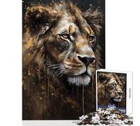 Lion Visionary Teenager Jigsaw Puzzles 1000 Pieces Enhance Mindful Thinking And Focus Relaxing Stress Relief Game (50x75cm)