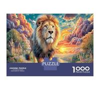Lion Walk 1000 Piece Jigsaw Puzzle for Adults Fun Challenges Home Decoration 52x38cm/1000pcs