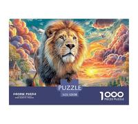 Lion WalkSpectacular 1000-Piece Jigsaw Puzzles for Adults Showcasing The Spectrum of Impossible-to-Difficult Challenging Puzzle Games - These Spectacular Jigsaw Puzzles Engage Adults And Kids Age 12+