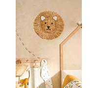 Lion wall trophy beige