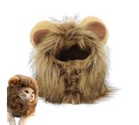 Lion Wig Mane for Cat - Lion Wig Mane Pet Costume Hat - Funny Pet Wig Hats Turn Your Cat into a Strong Lion with this cute and friendly