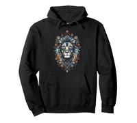 Lion Wildlife Wildcat Crown Savanna King Kingdom Pullover Hoodie