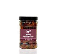 Lion Wine Gums 1.3kg Small Sweet Jar - A Personalised Gift Jar Filled with Your Favourite Retro Sweets! (Happy Anniversary)