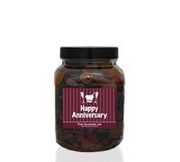 Lion Wine Gums 2.1kg Medium Sweet Jar - A Personalised Gift Jar Filled with Your Favourite Retro Sweets! (Happy Anniversary)