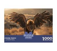 Lion with Elder Wings Jigsaw Puzzles for Adults Kids Interesting Puzzles 1000 Piece Educational Games for Adults Gifts 38x26cm/1000pcs