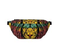Lion with Exploding Hair Bumbag Waist Fanny Pack Crossbody Bags with Adjustable Belt for Men Women