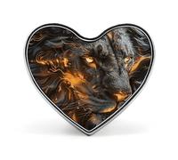 Lion with Fire Floral Swan Lapel Pin - Heart Shape Brooch Pins for Men & Women Suit Accessories, 1" Lightweight Enamel Lapel Pins Buttons for Backpacks, Hats, Bags, Lanyards