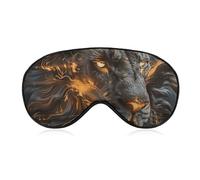 Lion with Fire Sleep Mask for Women Men, Breathable Soft Sleeping Mask Adjustable Eye Cover Light Blocking Eye Masks for Travel, Home, Office, Nap, Flights
