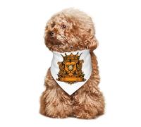 Lion with Flag of The C Nation Puppy Bandana Dog and Cat Bandanas Summer Dog Scarf for Small Medium Large Dogs Breathable Soft Comfortable Pet Apparel Accessories 30x70cm