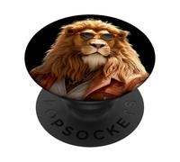 Lion with Sunglasses Animal I Love Lions Wild Cute Lion PopSockets Adhesive PopGrip