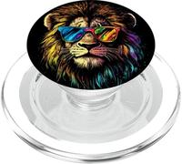 Lion with Sunglasses Big Cat Lions Mane Lion Love Wild Lions PopSockets PopGrip for MagSafe