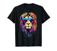 Lion with Sunglasses Big Cat Lions Mane Lion Love Wild Lions T-Shirt