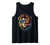 Lion with Sunglasses Big Cat Lions Mane Lion Love Wild Lions Tank Top
