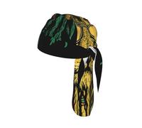 Lion with sunglasses Print Skull Headwrap Under Helmet Cycling Cap Lightweight Quick Dry Adult Gift One Size