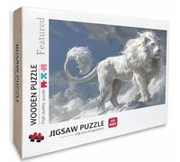 Lion Wooden Jigsaw Puzzles 48x32in, Sky Jigsaw Puzzles 3000 Pieces for Adults with Box, Educational Challenging Game, Back Lettering Easy to Distinguish, Summer Gifts, Beautiful Decoration, S-1932