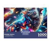 Lion1000 Puzzles for Adults Jigsaw Puzzles Beautiful Decoration Puzzle Colourful Challenging Mighty Cute And Cool Brainteasing Adults Jigsaw Puzzle 38x26cm/1000pcs