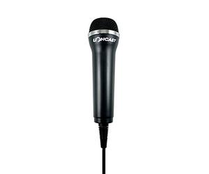 Lioncast Pair Of Universal USB Microphones for Computer and Karaoke Gaming; Compatible with Wii, PS5/Playstation 5, PS4, Xbox One & PC Games as SingStar, Voice of Germany, Lets Sing, We Sing; 3m cable - Black