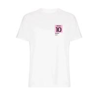 Lionel Messi 10 Inter Miami Football Shirt Frame Men's T-Shirt - White / L