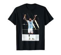 Lionel Messi Argentina 2022 Qatar World Cup Winners Football T-Shirt