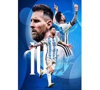 Lionel Messi Argentina Barcelona Football A3 A4 Print Poster Wall Art Home Decor Album Gift Present Photo Living Room Dining Room Bedroom Unframed GOAT No11 (A3)
