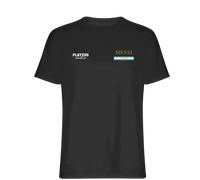 Lionel Messi Argentina Logo Men's T-Shirt - Black / XL