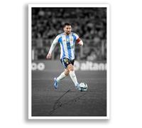 Lionel Messi Argentina Signed Photo Poster Print Picture Display Framed Autograph Memorabilia Gift Inter Miami (A3 Poster Only)