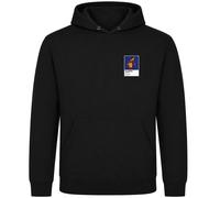 Lionel Messi Barcelona 3 Icon Frame Men's Hoodie - Black / 2XL