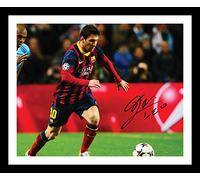 Lionel Messi - Barcelona Autographed Signed & Framed Photo Display 4