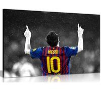 Lionel Messi Barcelona Fc Canvas Wall Art Picture Print (12x8in)