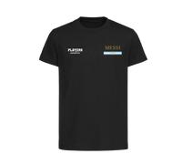 Lionel Messi Flag Logo Kids T-Shirt - Black / 5-6 years