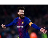 Lionel Messi Football Barcelona Sport Picture Poster Wall Art Print A4