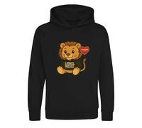 Lionel Messi Lion Logo Kids Hoodie - Black / 12-13 years
