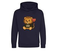 Lionel Messi Lion Logo Kids Hoodie - Navy / 5-6 years