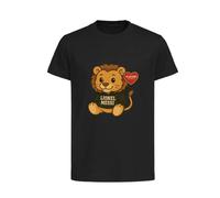 Lionel Messi Lion Logo Kids T-Shirt - Black / 3-4 years