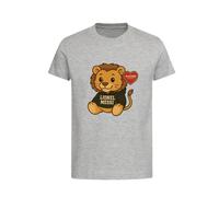 Lionel Messi Lion Logo Kids T-Shirt - Gray / 9-11 years