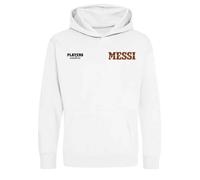 Lionel Messi Logo 1 Kids Hoodie - White / XS Men