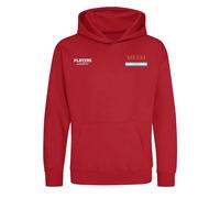 Lionel Messi Logo 3 Kids Hoodie - Red / S Men