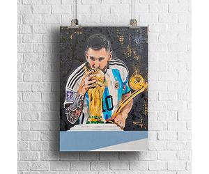 Lionel Messi Original Artwork A3 Print