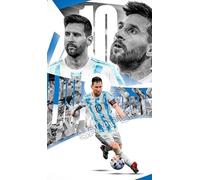 Lionel Messi Poster Football Player Wall Art Picture A4