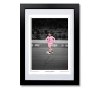Lionel Messi Signed Photo Inter Miami Poster Print Autograph Framed Memorabilia Gift (A4 Framed & Mounted)