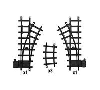 Lionel Ready-to-Play Inner Loop Track Set with 8 Curved Pieces, 1 Left Hand Switch, and 1 Right Hand Switch
