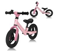 lionelo 10'' Balance Bike TONI for kids 18 Months, 2, 3,4,5 Years old, Up to 30 kg, Lightweight, Adjustable Seat & Handlebar 10 inch wheels with PU Air Free Tires, Training Bicycle No Pedal, Unisex