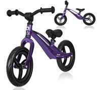 lionelo 12'' Balance Bike BART for kids 2 Years old, Up to 30kg, Lightweight, Adjustable Seat & Handlebar, 12 inch wheels with EVA Foam Tires, Training Bicycle No Pedal, for Boys & Girls