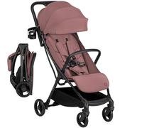 Lionelo AGIA Compact and Lightweight Stroller Up to 22 kg with One Hand Easy Fold, Pushchair with Lie Flat Position, Large Seat, Suspension, Large Basket, Ventilation, Cup Holder, Harness Adjustment