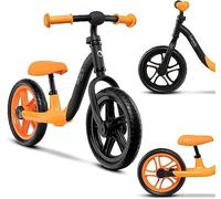 lionelo ALEX Kids' Balance Bike for Ages 3+ Lightweight, Adjustable Seat, EVA Foam Wheels, Safety Handlebar, Up to 30kg - Perfect Outdoor Adventure Gift for Boys & Girls