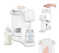 Lionelo Baby-resto 2.0 Bottle Maker, Milk Maker Baby | Baby bottle warmer with 40-100 °C, UV hygiene, dechlorination, 30-300 ml dosage, 3 L glass container, LED display, touch lock