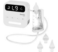LIONELO BabyAir Flow Wireless Electric Baby Nasal Aspirator, 9 Suction Levels, 3 Tips, Night Light, Rechargeable Battery, High Power, USB-C Charging