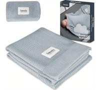 lionelo Bamboo Baby Blanket 100 x 75 cm | 100% Natural Bamboo Cotton, Soft, Breathable, Hypoallergenic and Suitable for Travel, Nursery or Changing