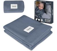 lionelo Bamboo Blanket 100x75cm Lightweight Baby Blanket and Changing pad 100% Cotton Natural Soft Antibacterial Hypoallergenic Antifungal Perfect for year-round comfort Ideal for travel and nursery