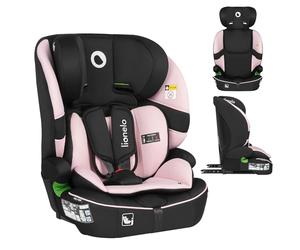 LIONELO Car Seat BILLY FIX I-SIZE Universal fit with ISOFIX or/& Seat Belt Installation for baby 12 months - 12 years old Group 1/2/3, 76 to 150 cm, Side Impact Protection, 10-Step Headrest Adjustment